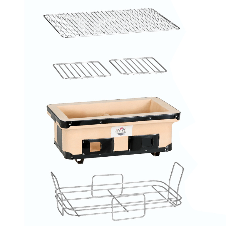 Grillz Tabletop Charcoal Barbeque Grill & Smoker