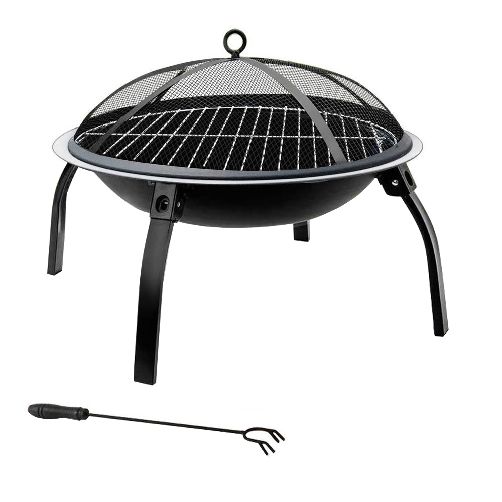 Portable Outdoor Fire Pit Barbeque Grill