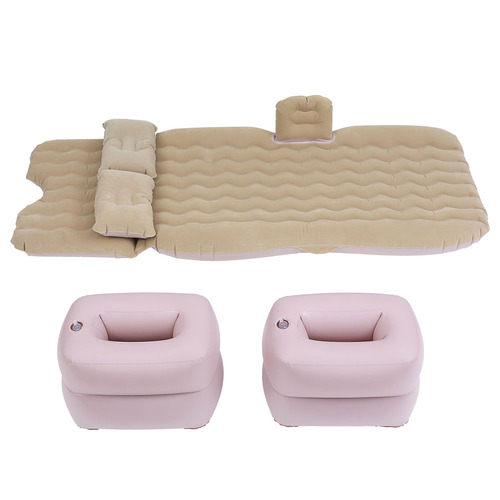 Beige Maurice Car Back Seat Air Bed with Foot Piers