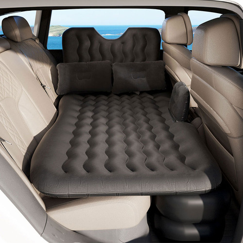 Charcoal Maurice Car Back Seat Air Bed with Foot Piers Temple & ster