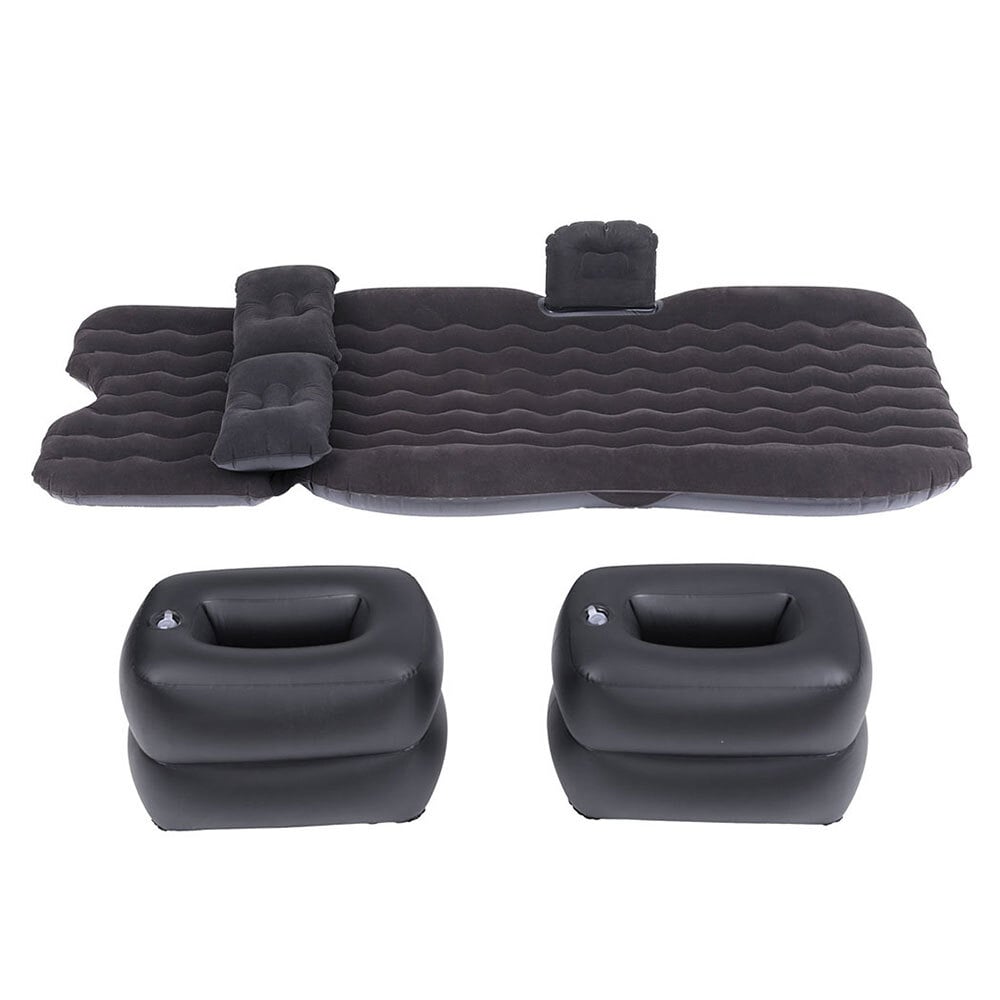 Charcoal Maurice Car Back Seat Air Bed with Foot Piers