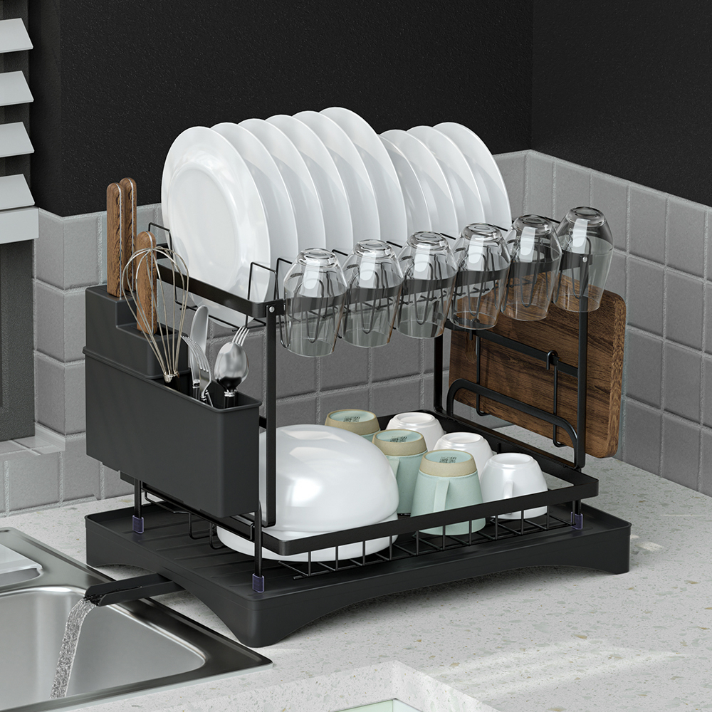 46cm Cefito Stainless Steel Expandable Dish Rack