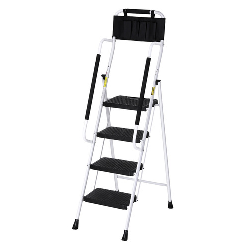 Asuncion 4 Step Steel Ladder with Tool Bag