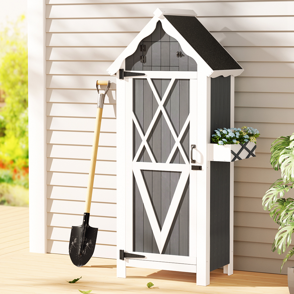 Scofield Fir Wood Outdoor Storage Cabinet