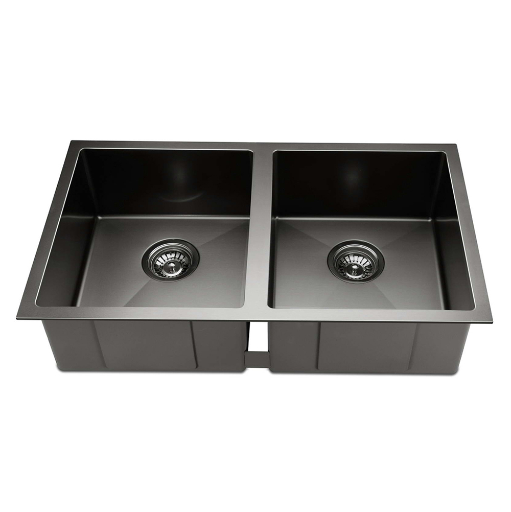 Cefito 770mm Double Bowl Kitchen Sink