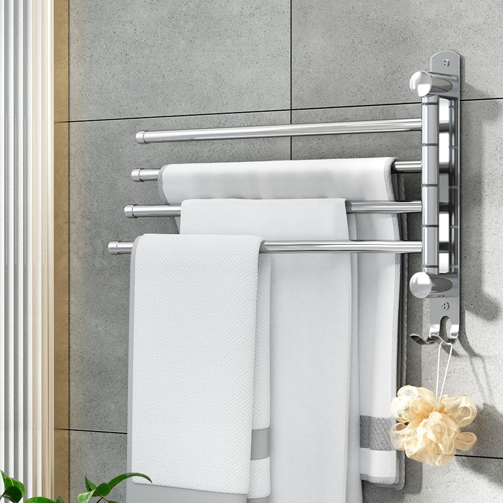 Devanti 350 x 250mm 4 Bar Towel Rack