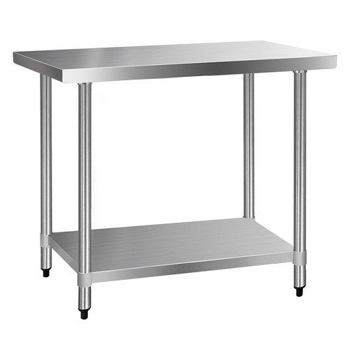 Dwell Home Cefito 430 Stainless Steel Kitchen Prep Table | Temple & Webster