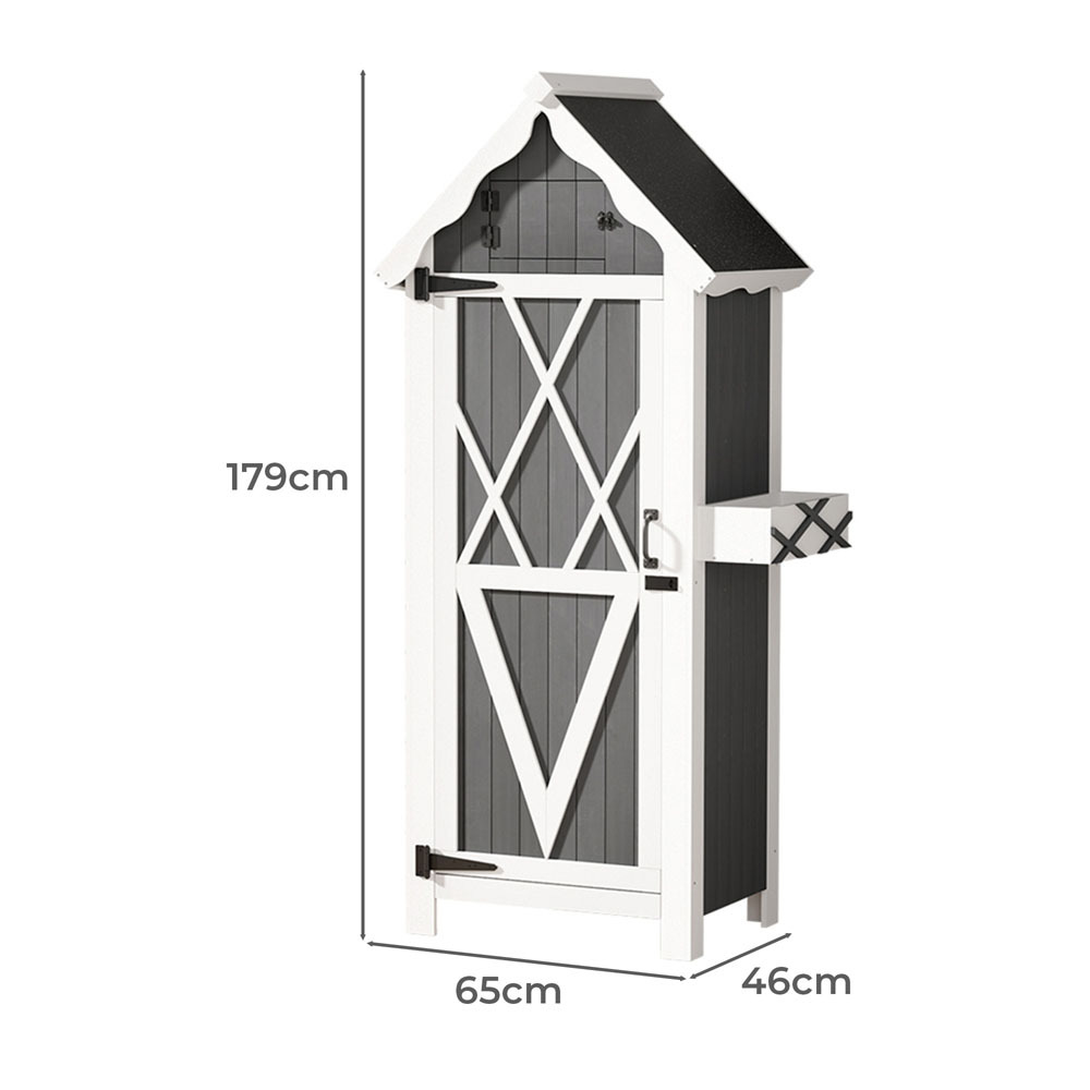 Scofield Fir Wood Outdoor Storage Cabinet
