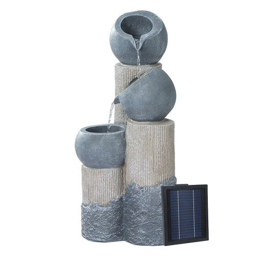 Vanna 3 Tier Solar Powered Fountain with LED