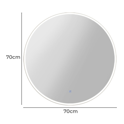 Ruby Round LED Wall Mirror with Defogging