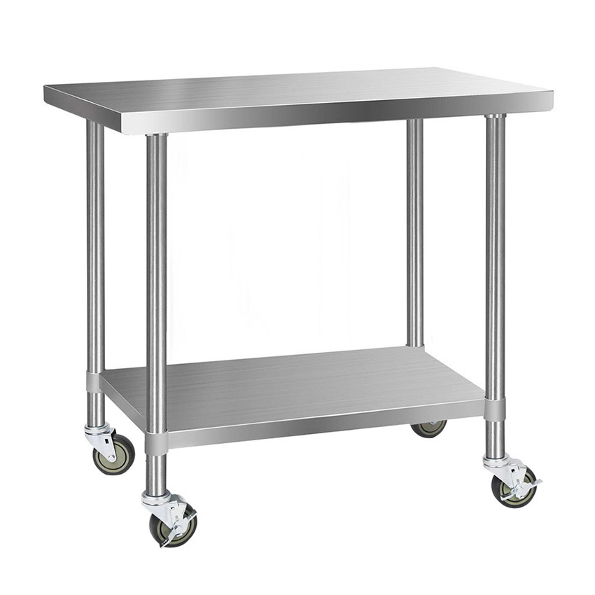 Silver Cefito 304 Stainless Steel Bench