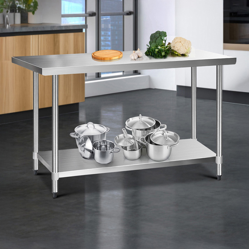 Silver Cefito 430 Stainless Steel Bench