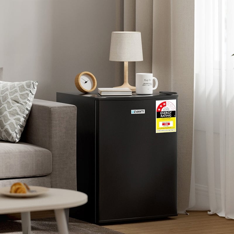 Black Devanti 70L Portable Mini Fridge Freezer