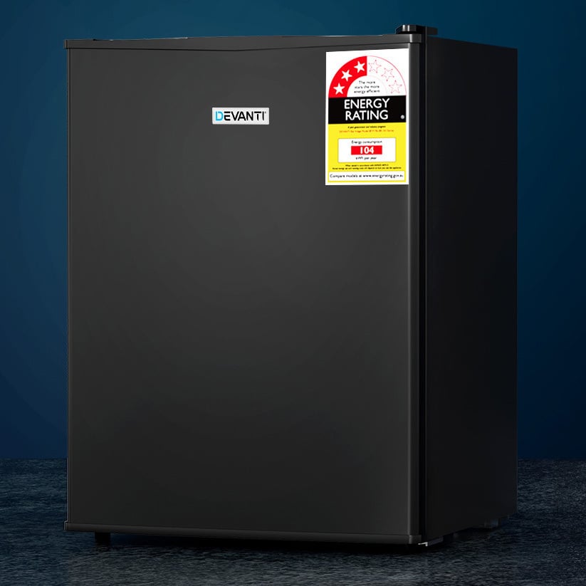Black Devanti 70L Portable Mini Fridge Freezer