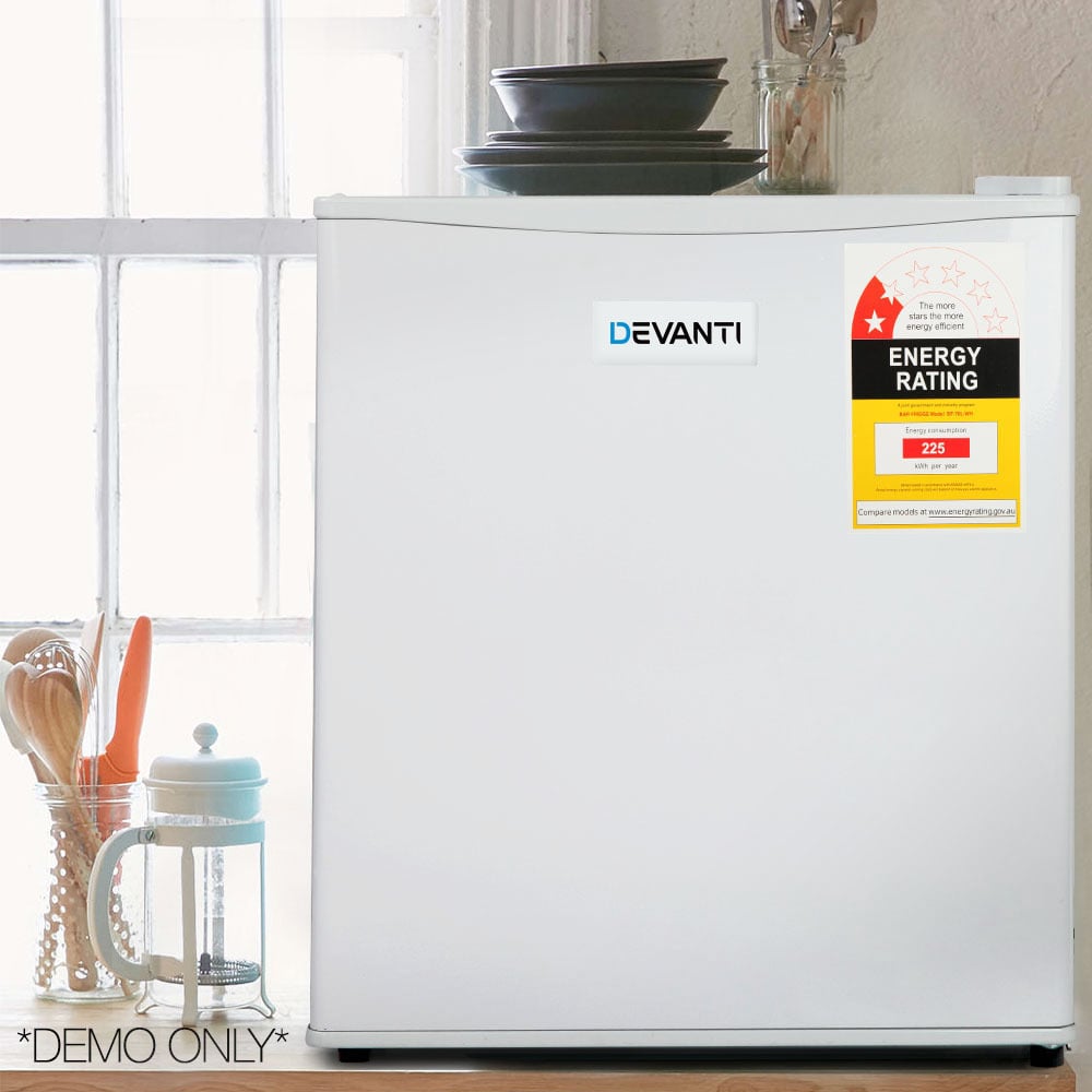 White Glacio 70L Mini Fridge Freezer