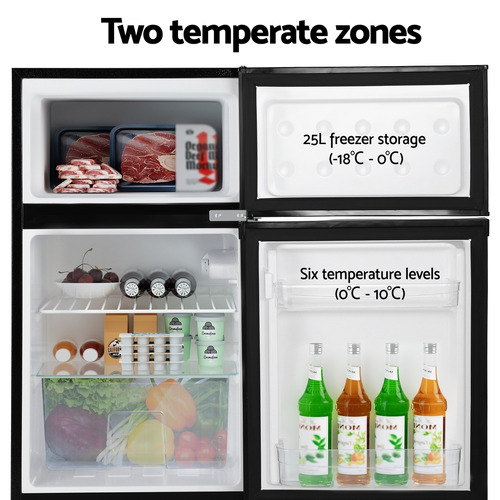 80L Devanti Fridge Freezer