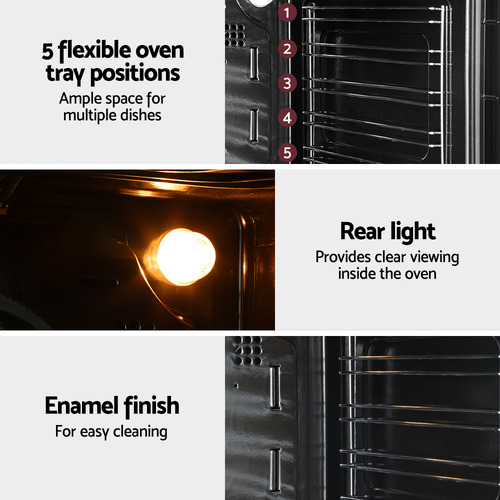 Devanti 80L Electric Wall Oven