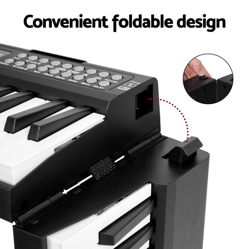 Lark 61 Keys Foldable Electronic Keyboard with Carry Bag