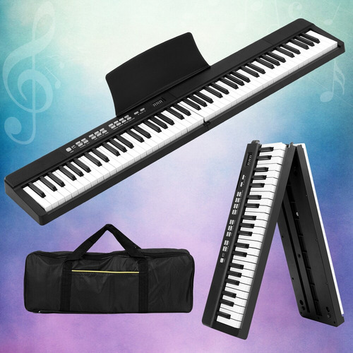 Aria 88 Keys Foldable Electronic Keyboard with Carry Bag