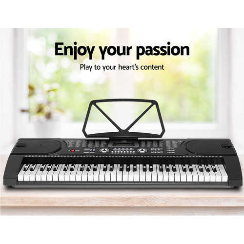 Brio 61 Keys Electronic Keyboard with Stand Stool