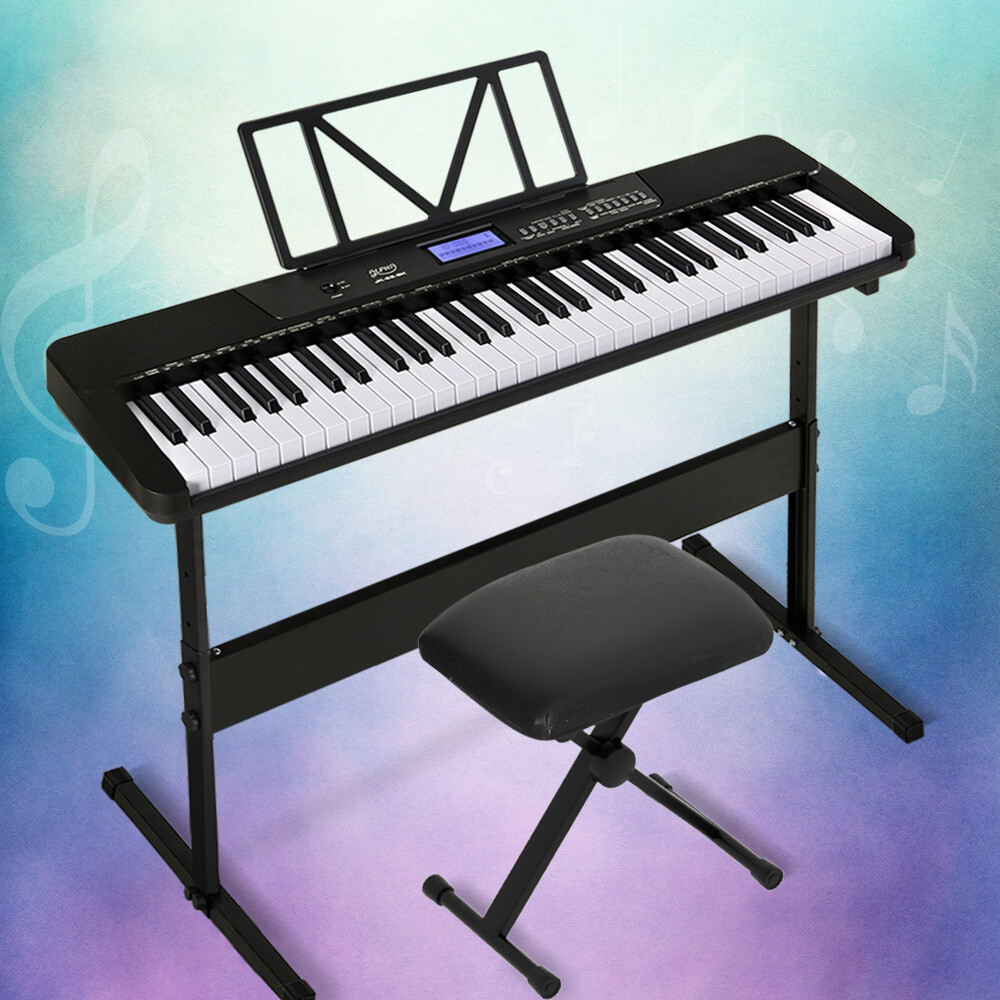 Alta 61 Keys Electronic Keyboard with Stand Stool Touch