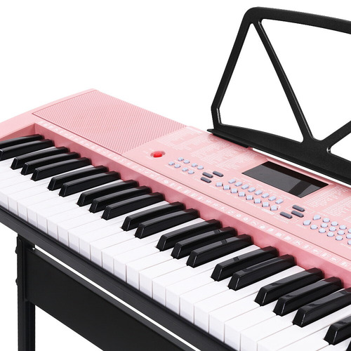 Ardelle 61 Keys Electronic Keyboard with Stand Lighted Pink