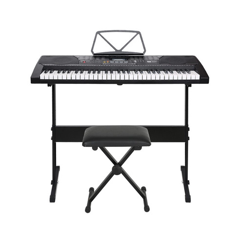 Nedra 61 Keys Electronic Keyboard with Stand Stool Lighted