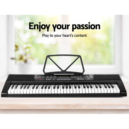 Veola 61 Keys Electronic Keyboard with Stand Stool Speaker