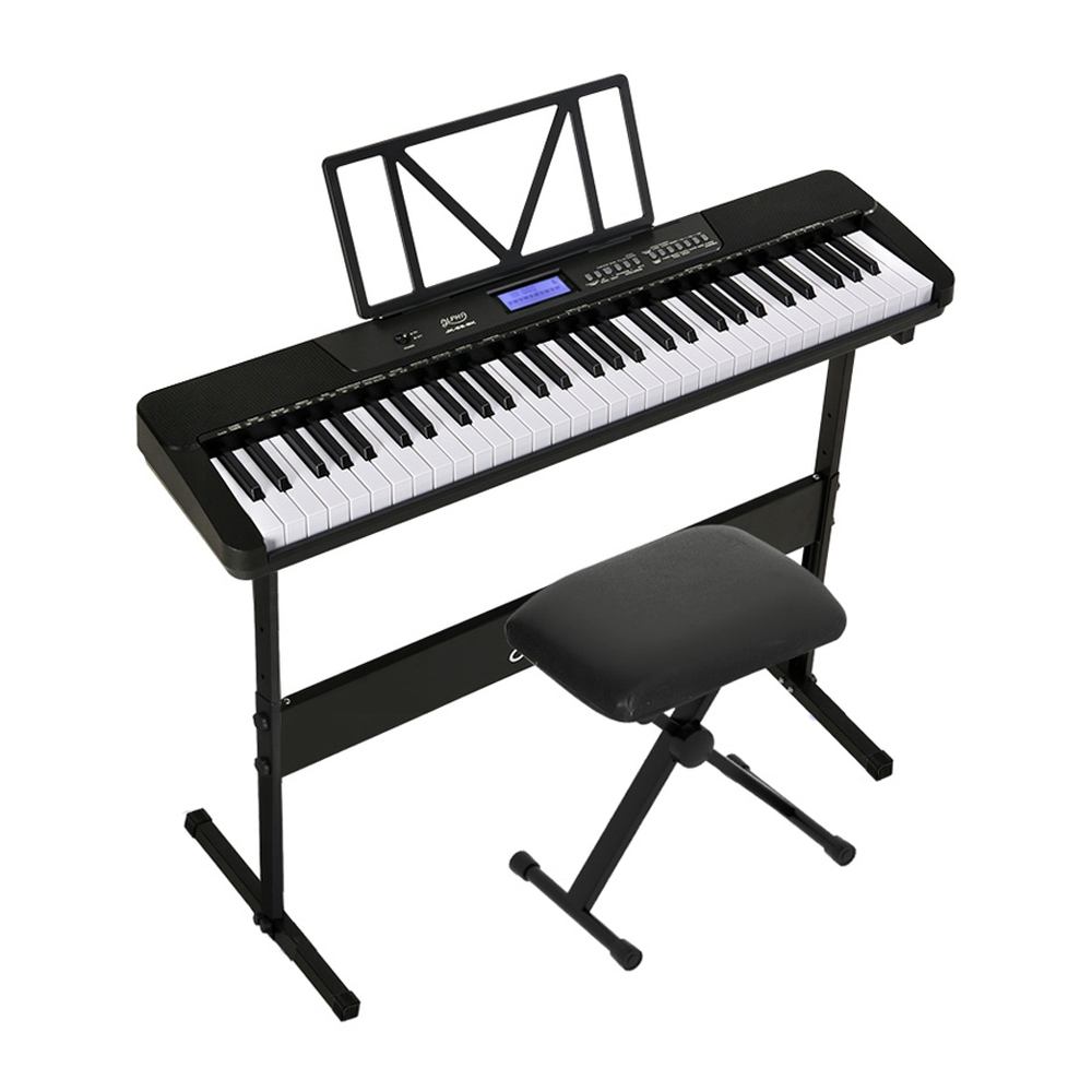 Alta 61 Keys Electronic Keyboard with Stand Stool Touch