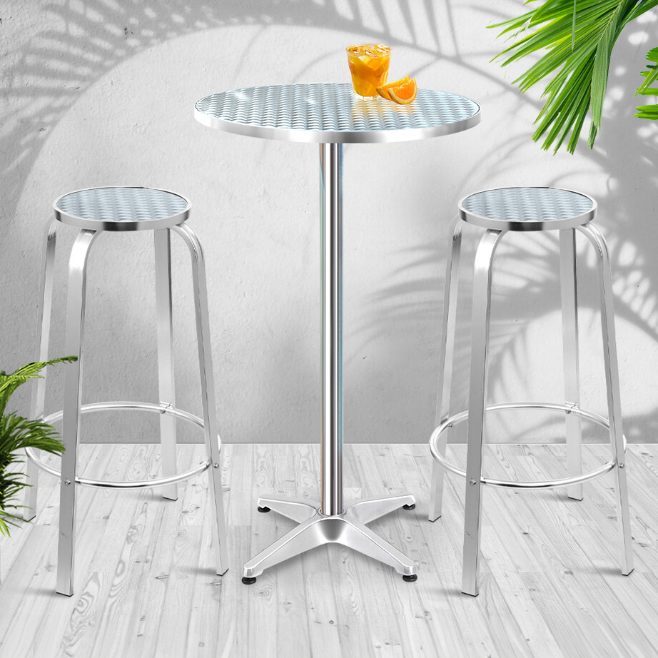 2 Seater Laine Round Outdoor Bar Table Set
