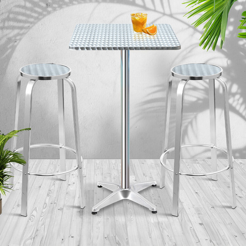 2 Seater Laine Square Outdoor Bar Table Set