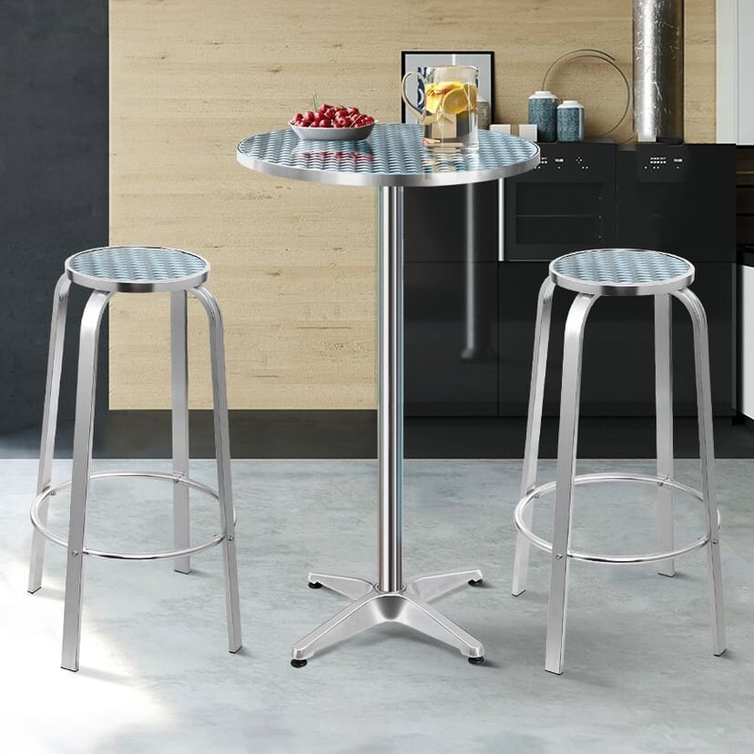 2 Seater Laine Round Outdoor Bar Table Set