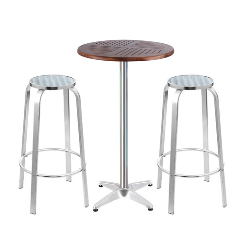 2 Seater Micah Square Outdoor Bar Table Set