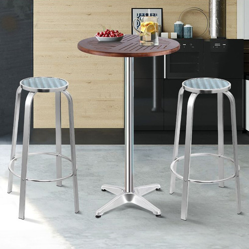 2 Seater Micah Square Outdoor Bar Table Set