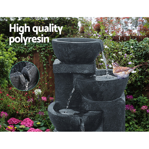 72cm Oasis 4 Tier Solar Fountain