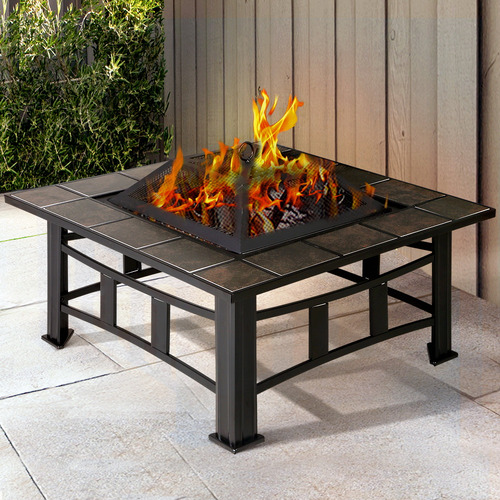 Denver 4-in-1 Fire Pit BBQ Grill Ice Bucket Table
