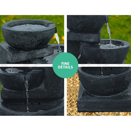 72cm Oasis 4 Tier Solar Fountain