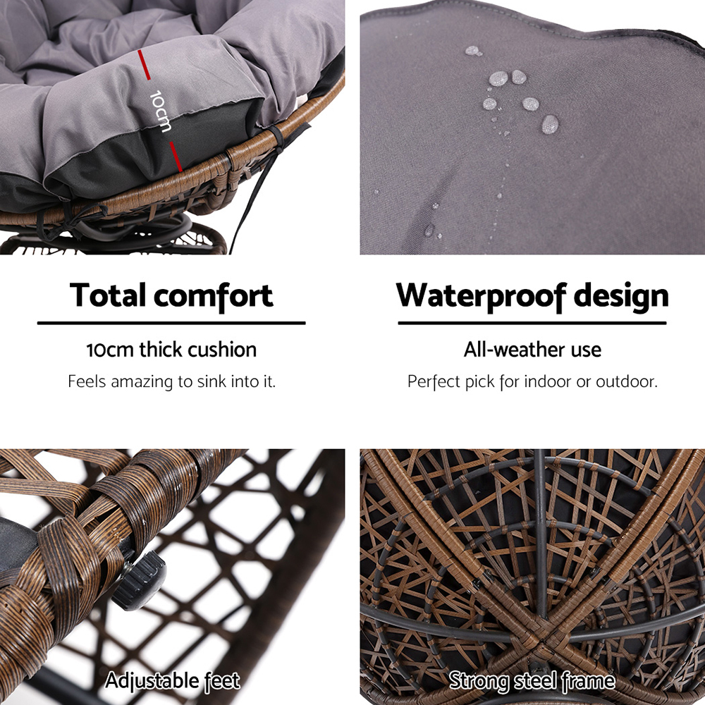 Adriel Outdoor Papasan Chair