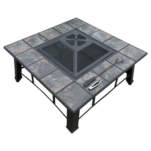 Denver 4-in-1 Fire Pit BBQ Grill Ice Bucket Table