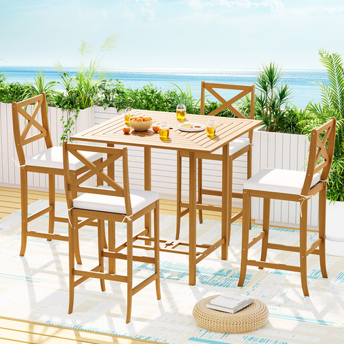4 Seater Easton Outdoor Bar Table Set