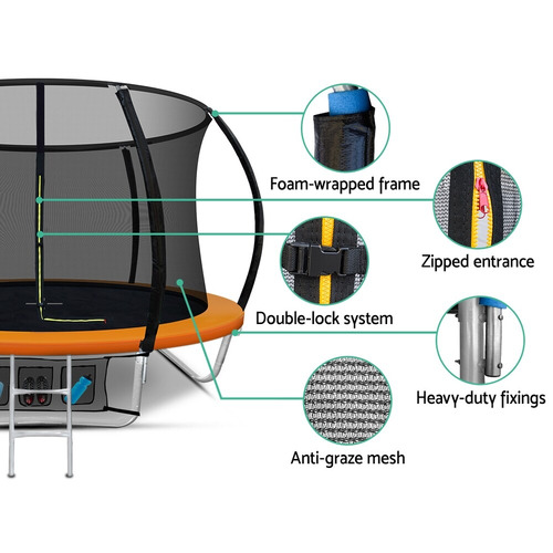 Ritcher Trampoline with Safety Net & Ladder