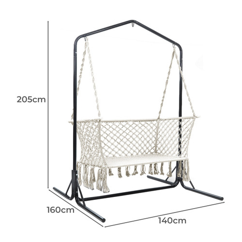 Navid 2 Seater Hammock Chair with Stand