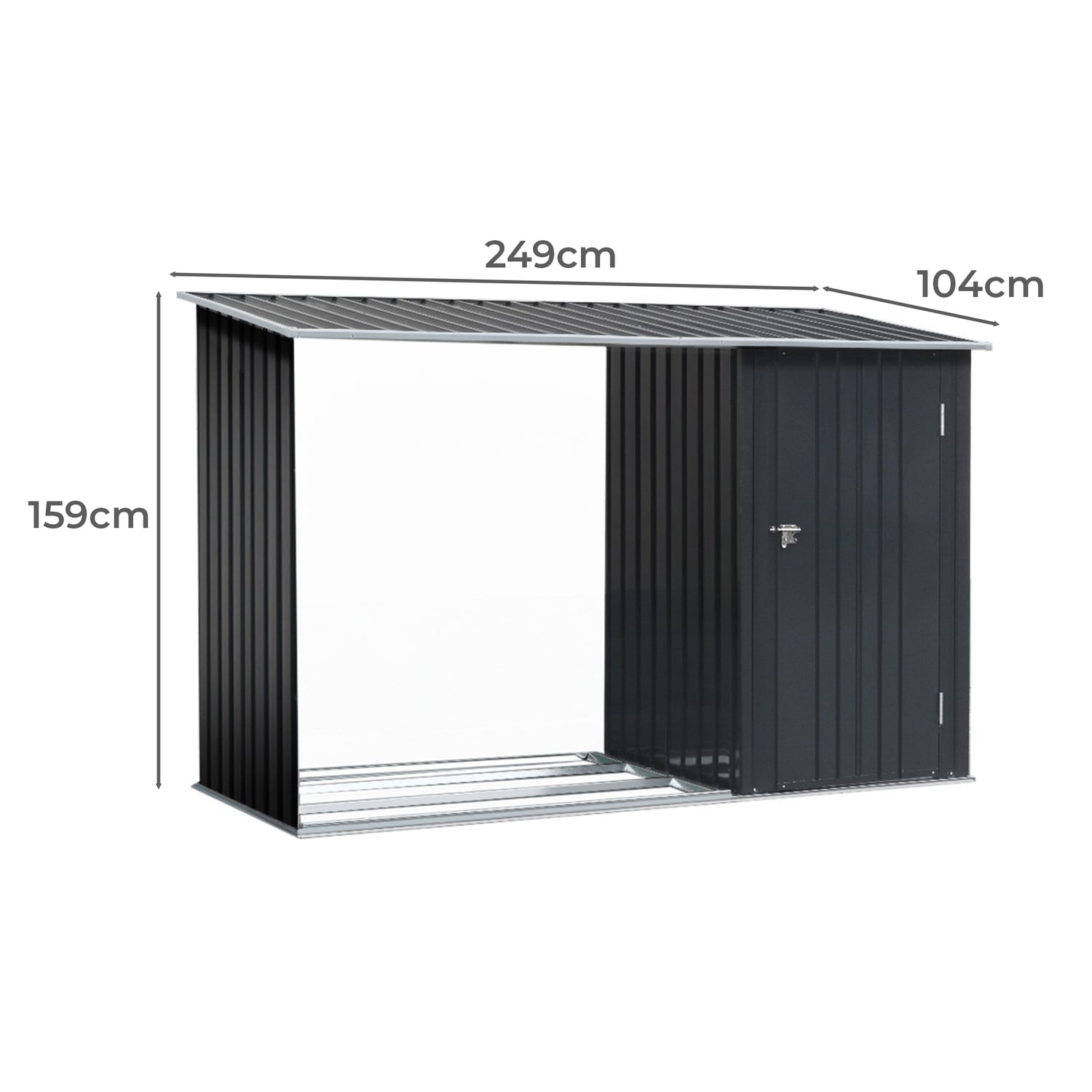 Sarie Garden Shed Tool Storage
