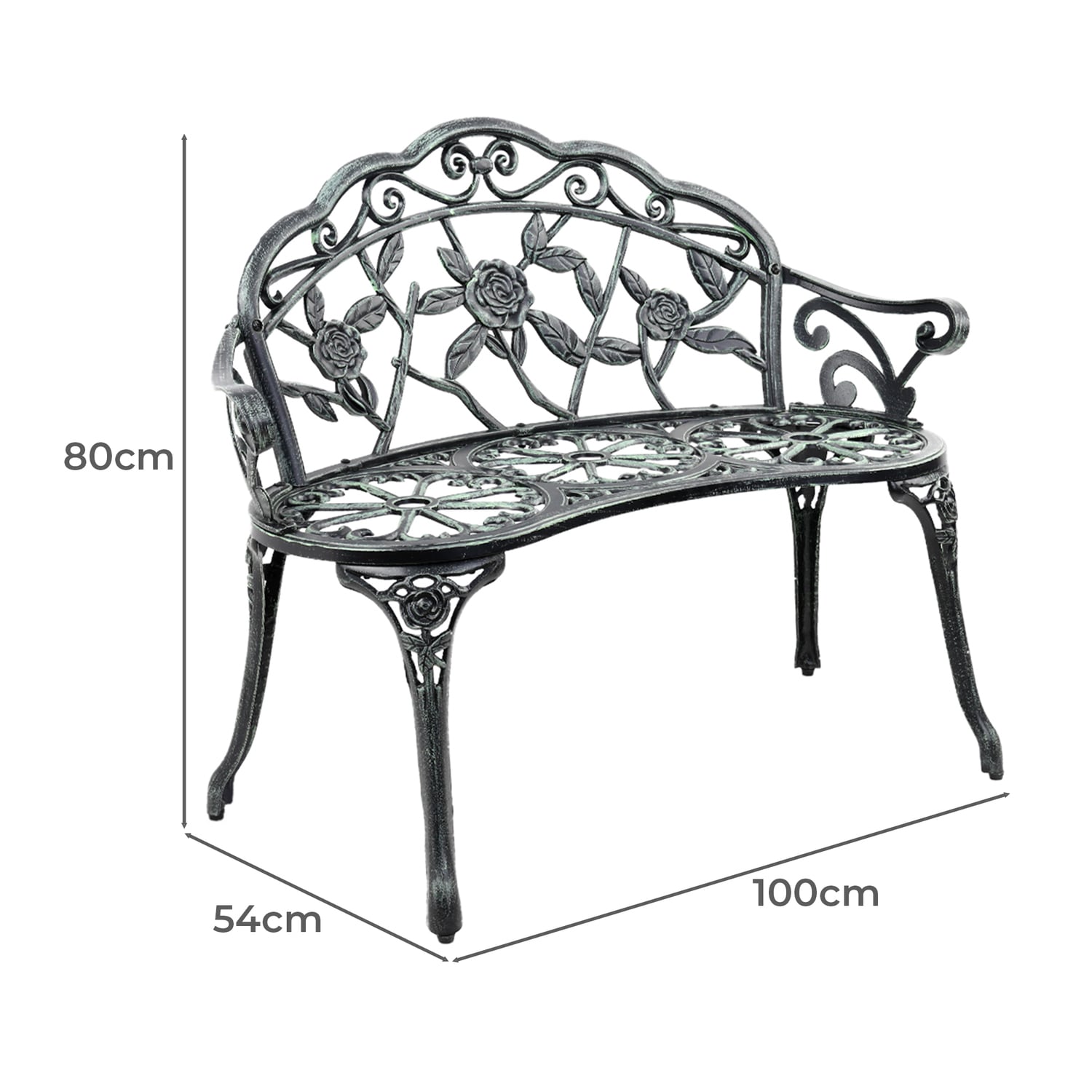 Vesper Outdoor Garden Bench