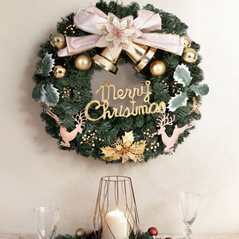 60cm Maya Bowtie Christmas Wreath