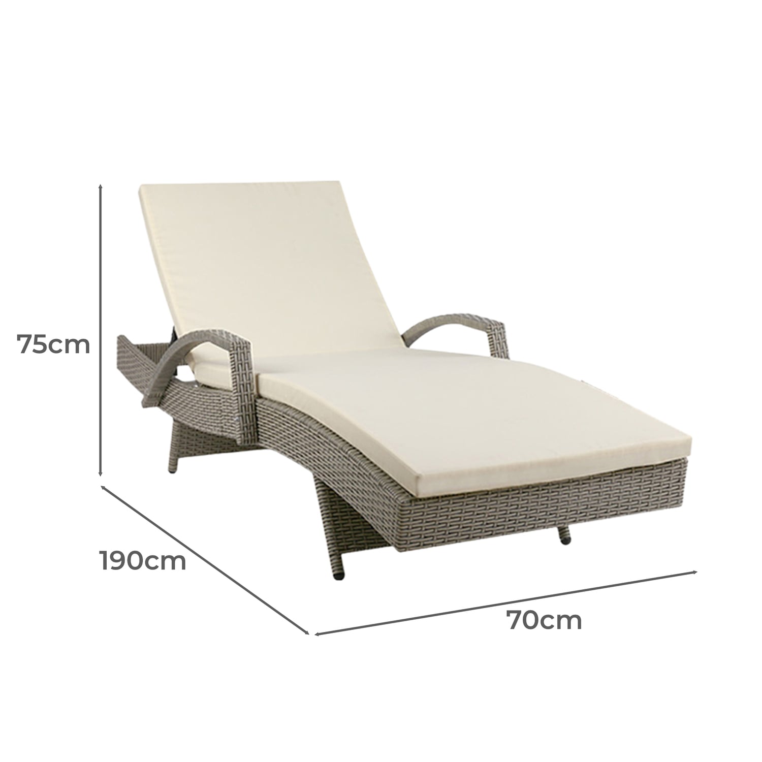 Theo PE Wicker Sun Lounges