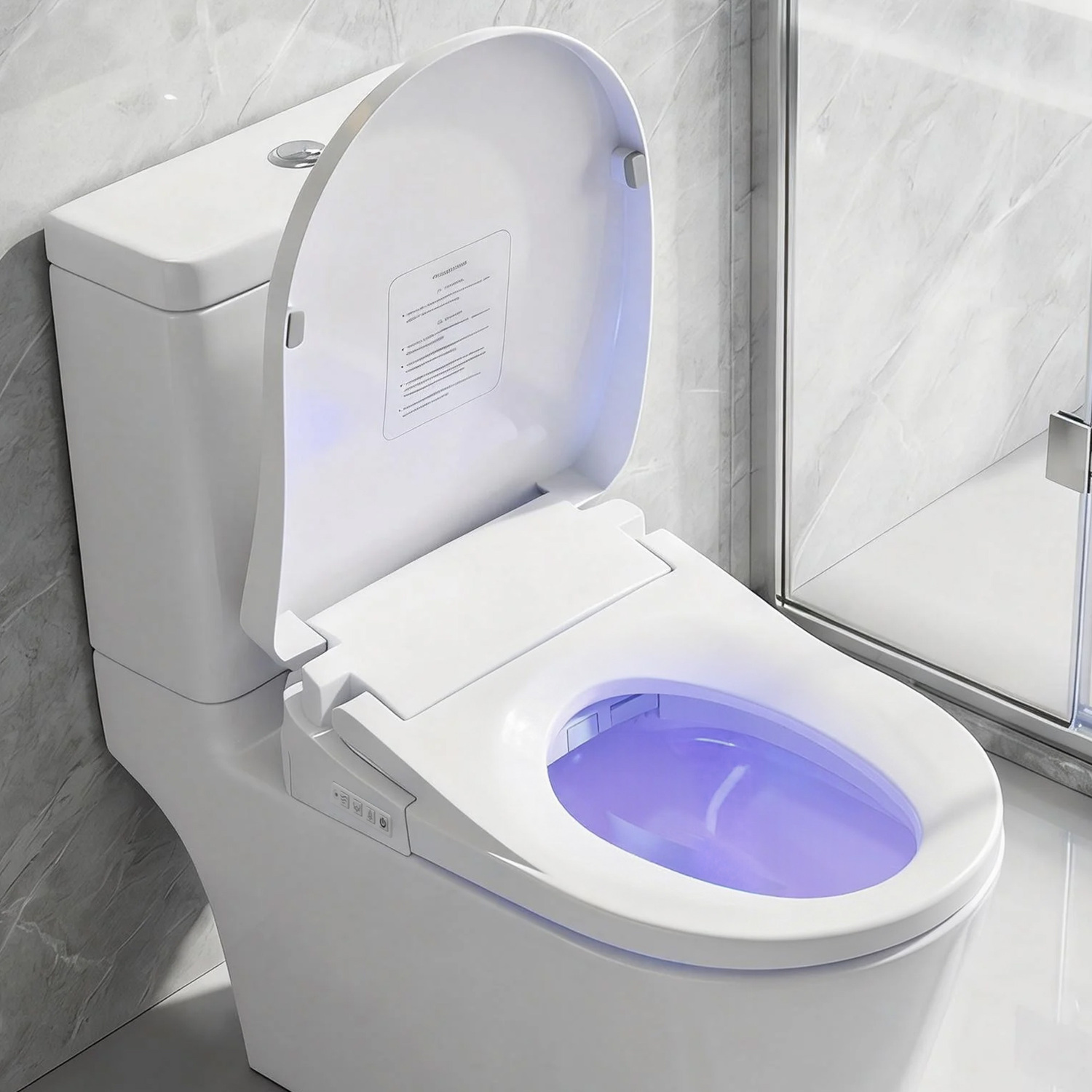 Cefito Smart Electrict Bidet Toilet Seat with Dry Control Panel