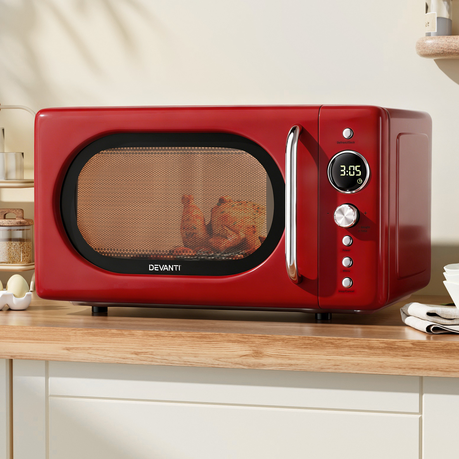 700W Devanti 20L Microwave Oven