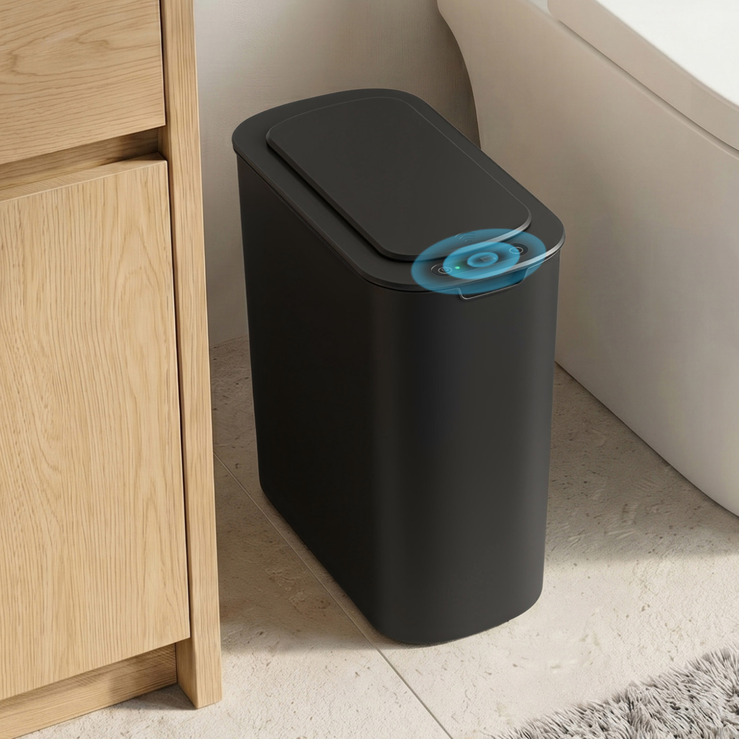 11L Devanti Motion Sensor Rubbish Bin