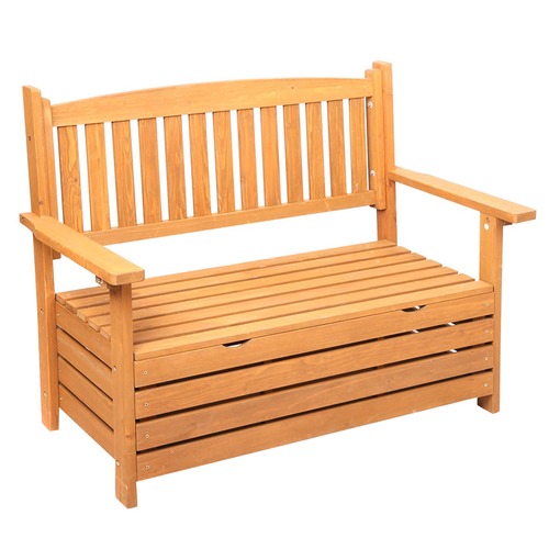 Wooden Outdoor Storage Bench